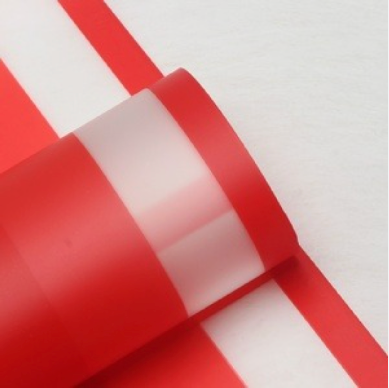 (5 LEMBAR) - FL25 DOUBLE LIS Kertas Bunga Paper Buket Motif Frame List Transparan Florist Cellophane