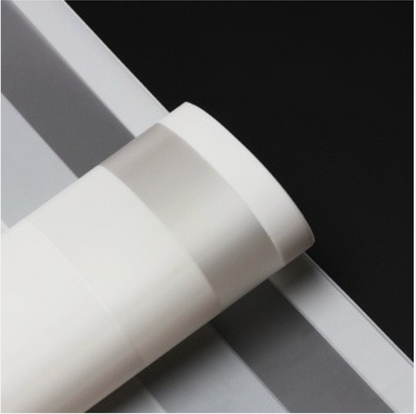 (5 LEMBAR) - FL25 DOUBLE LIS Kertas Bunga Paper Buket Motif Frame List Transparan Florist Cellophane