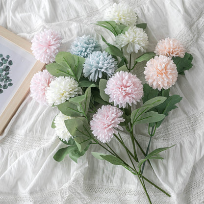 Bouquet bunga 2 HEADS PINGPONG Artifisial Dekorasi