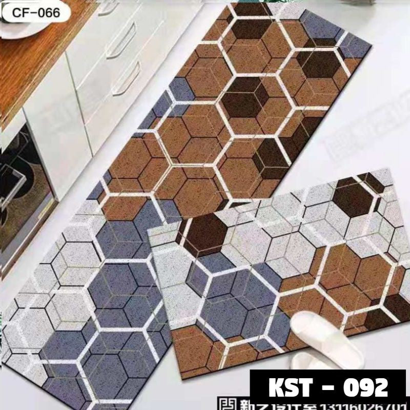 1 SET (40*60 CM & 40*120 CM) KESET DAPUR LEMBUT ANTI SLIP