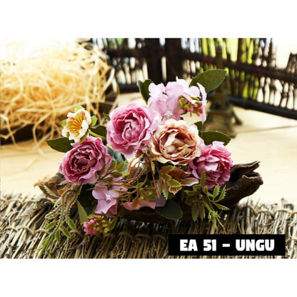 Bouquet bunga EA51 ROSE MUTAN Artifisial Dekorasi