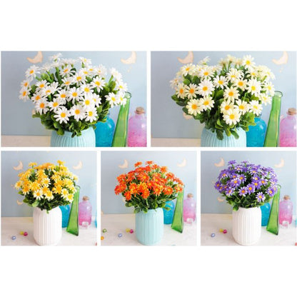 007 BIG Daisy 1 Bouquet 7 Kepala Buatan Daisy Bunga Manis Wedding Party Decor Artifisial