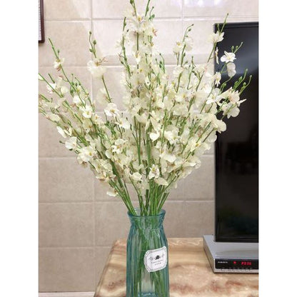 95 cm Bunga Buatan Menari Anggrek Oncidium Phalaenopsis Bunga Palsu Dekorasi Meja Rumah