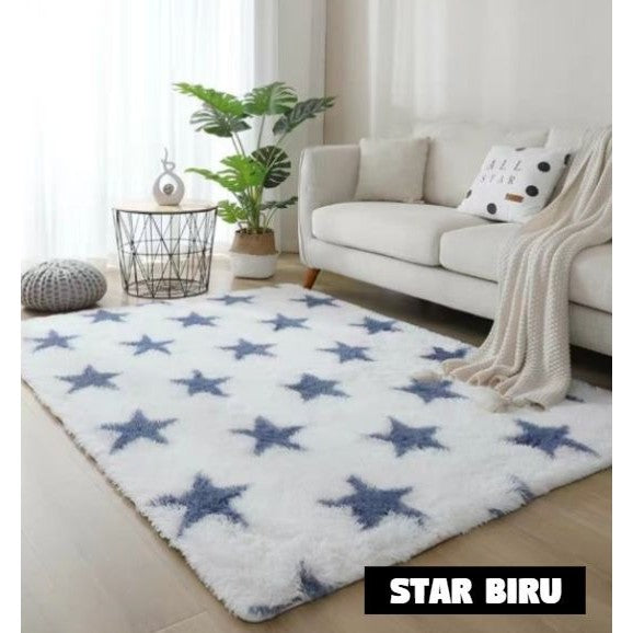 KARPET JUMBO BULU MOTIF TERBARU ANTI SLIP 200*200 CM BESAR
