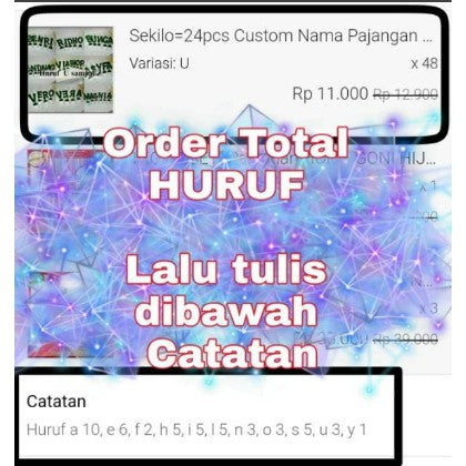 1kg=24pcs Custom Nama Pajangan Dekorasi RUmah Bunga Huruf U - Z