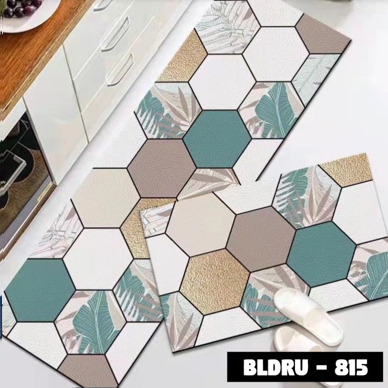 1 SET PREMIUM BLUDRU (40*60 CM & 40*120 CM) KESET DAPUR LEMBUT ANTI SLIP