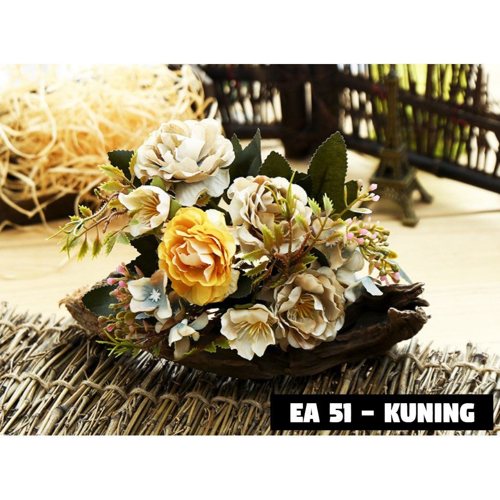 Bouquet bunga EA51 ROSE MUTAN Artifisial Dekorasi