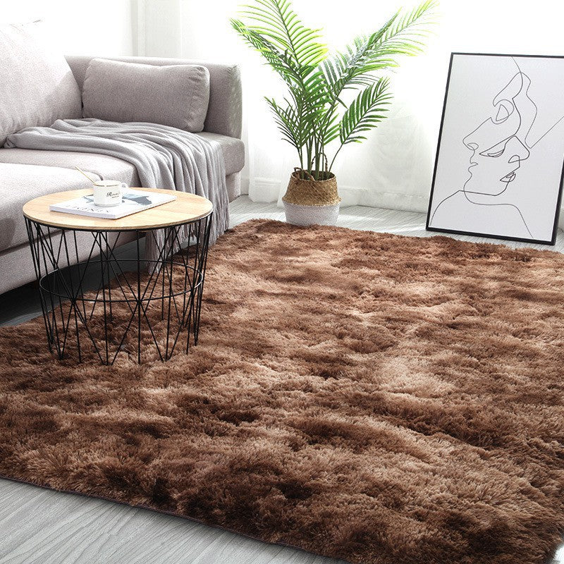 160x200/ 200x200 Karpet bulu Ombre lembut tebal bulu 4cm karpet lantai