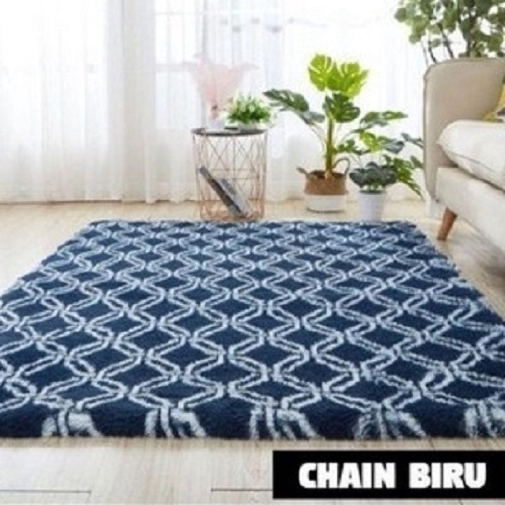 KARPET JUMBO BULU MOTIF TERBARU ANTI SLIP 200*200 CM BESAR