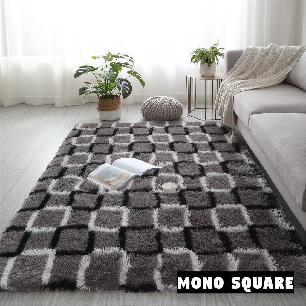 KARPET JUMBO BULU MOTIF TERBARU ANTI SLIP 200*200 CM BESAR