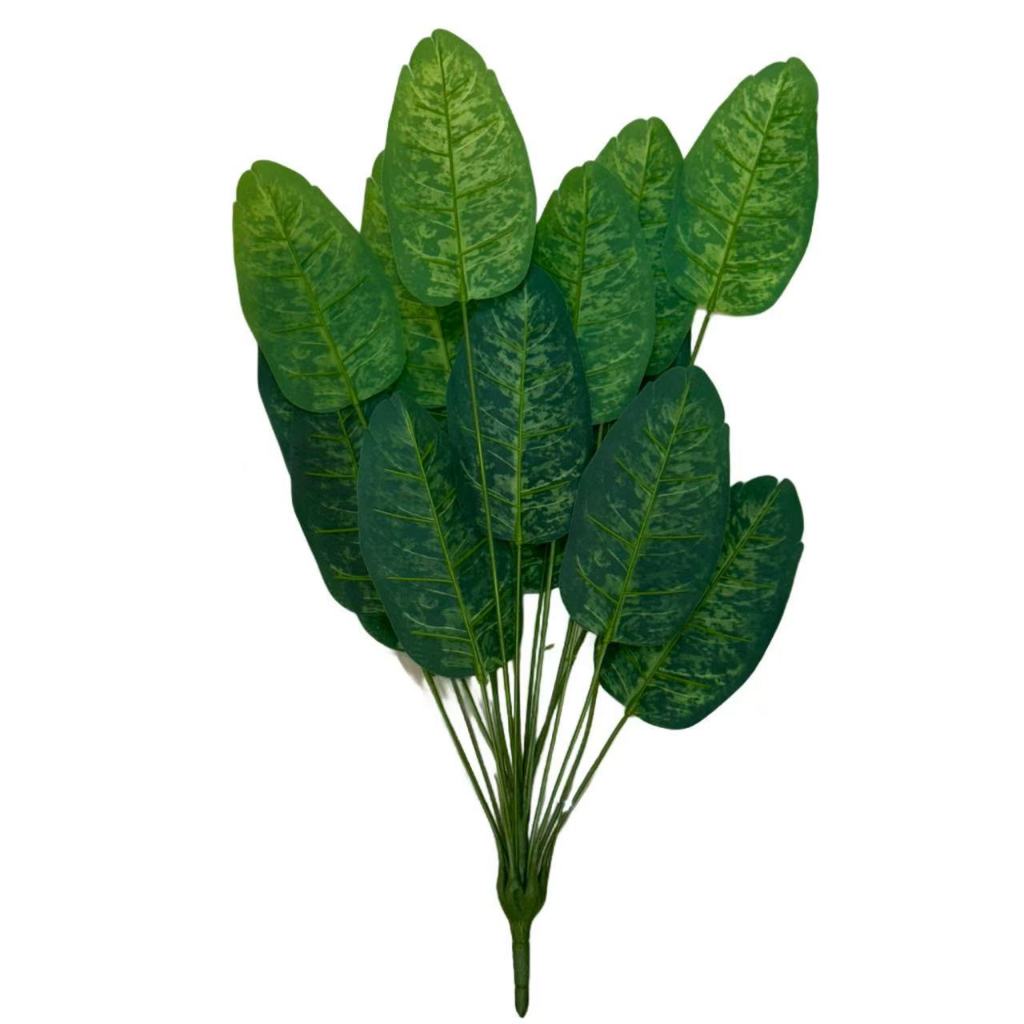 DAUN LEAF AGLONEMA ARTIFICIAL DAUN PLASTIK POT BUNGA KELADI HIAS MURAH DAUN ARTIFISIAL TANAMAN HIAS PLASTIK DEKORASI RUMAH