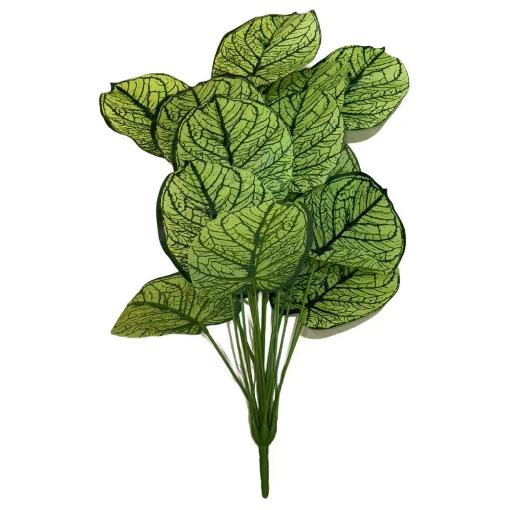 DAUN LEAF AGLONEMA ARTIFICIAL DAUN PLASTIK POT BUNGA KELADI HIAS MURAH DAUN ARTIFISIAL TANAMAN HIAS PLASTIK DEKORASI RUMAH