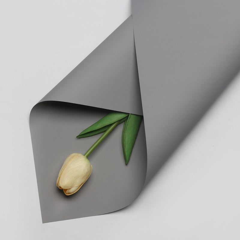 (5 LEMBAR) - FL2 SOLID Kertas Bunga Buket Warna Polos/Kertas Buket Bunga Florist Cellophane