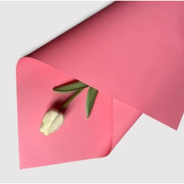 (5 LEMBAR) - FL2 SOLID Kertas Bunga Buket Warna Polos/Kertas Buket Bunga Florist Cellophane