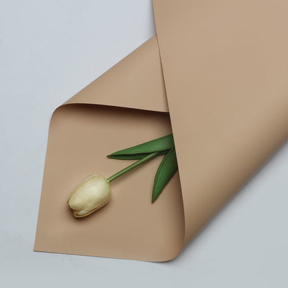 (5 LEMBAR) - FL2 SOLID Kertas Bunga Buket Warna Polos/Kertas Buket Bunga Florist Cellophane