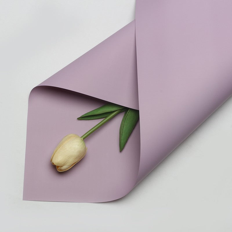 (5 LEMBAR) - FL2 SOLID Kertas Bunga Buket Warna Polos/Kertas Buket Bunga Florist Cellophane