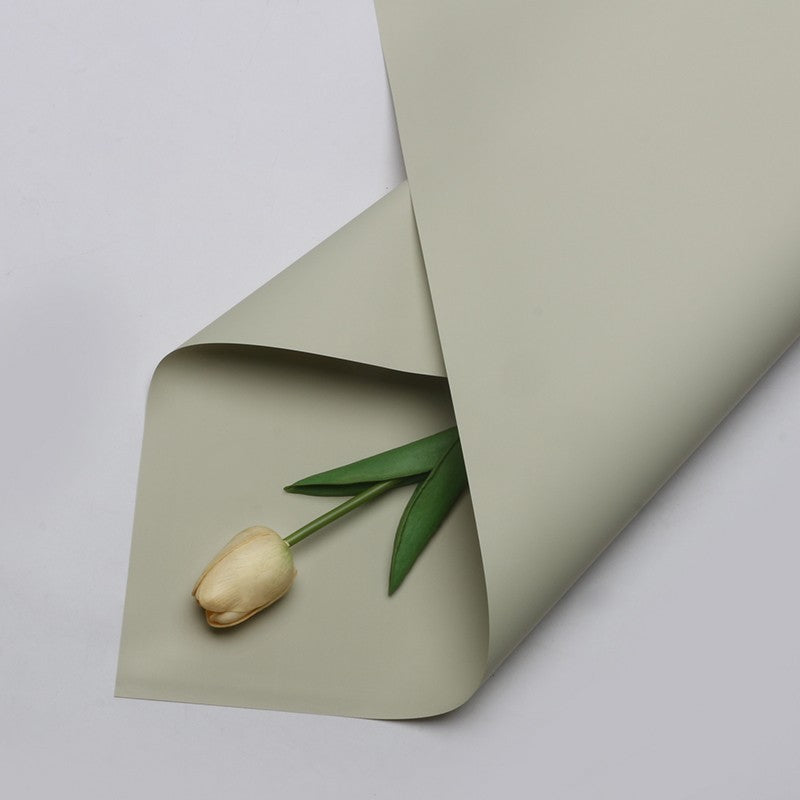 (5 LEMBAR) - FL2 SOLID Kertas Bunga Buket Warna Polos/Kertas Buket Bunga Florist Cellophane