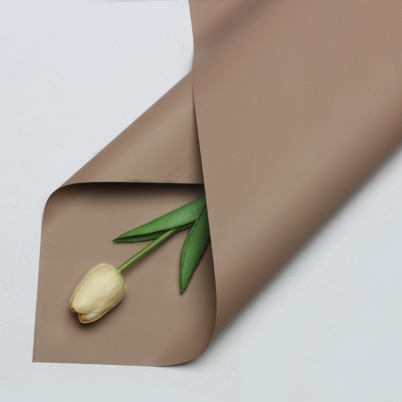 (5 LEMBAR) - FL2 SOLID Kertas Bunga Buket Warna Polos/Kertas Buket Bunga Florist Cellophane