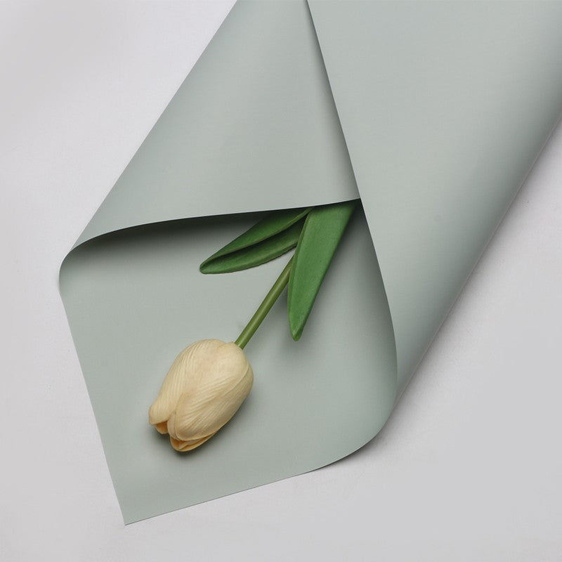 (5 LEMBAR) - FL2 SOLID Kertas Bunga Buket Warna Polos/Kertas Buket Bunga Florist Cellophane