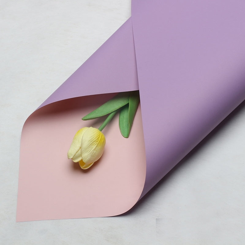 (5 LEMBAR) - FL3 BIGDOU Kertas Bunga Buket Dua Warna Bi Color/Kertas Buket Bunga Florist Cellophane