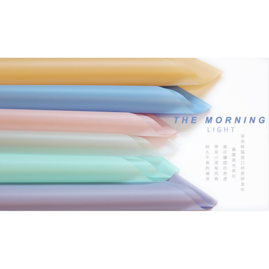 (5 LEMBAR) - FL2 SOLID Kertas Bunga Buket Warna Polos/Kertas Buket Bunga Florist Cellophane