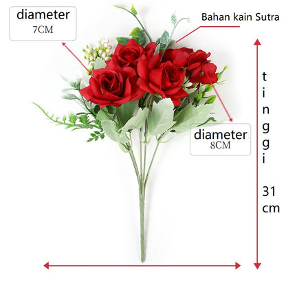 Bouquet bunga P724 DRIM Artifisial Dekorasi