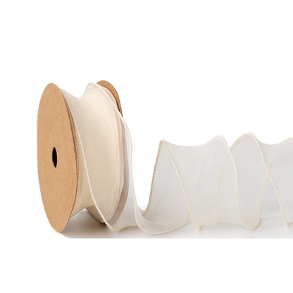 PTA3 CFN Pita Chiffon Polos Roll Lebar 4cm/Pita Kado 4cm/Pita Dekorasi Buket