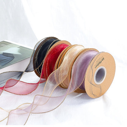 PTA3 CFN Pita Chiffon Polos Roll Lebar 4cm/Pita Kado 4cm/Pita Dekorasi Buket