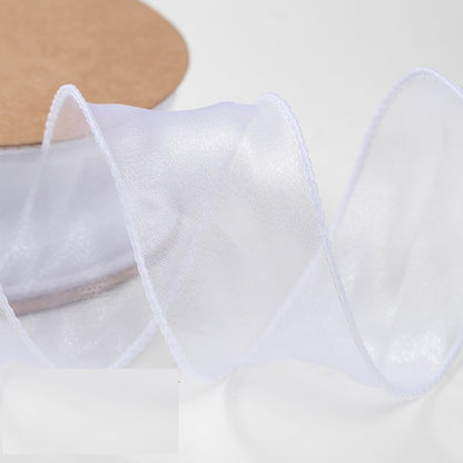 PTA3 CFN Pita Chiffon Polos Roll Lebar 4cm/Pita Kado 4cm/Pita Dekorasi Buket
