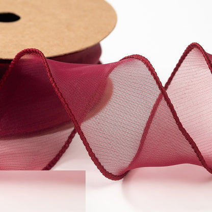 PTA3 CFN Pita Chiffon Polos Roll Lebar 4cm/Pita Kado 4cm/Pita Dekorasi Buket