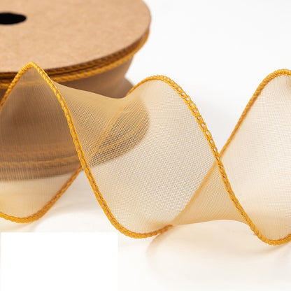 PTA3 CFN Pita Chiffon Polos Roll Lebar 4cm/Pita Kado 4cm/Pita Dekorasi Buket