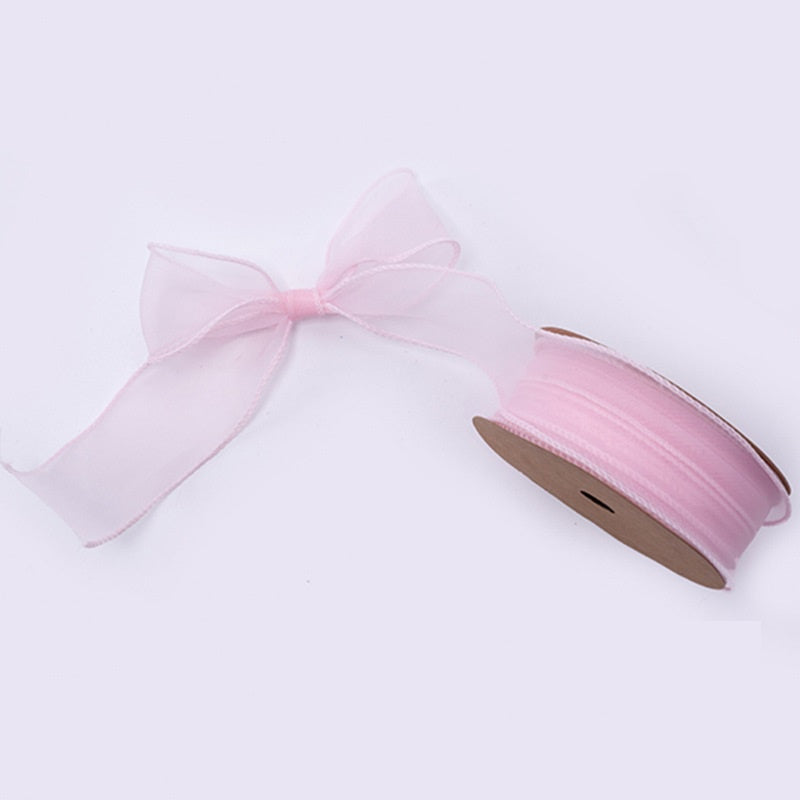 PTA3 CFN Pita Chiffon Polos Roll Lebar 4cm/Pita Kado 4cm/Pita Dekorasi Buket