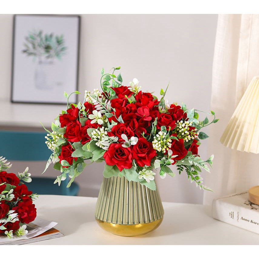 Bouquet bunga P724 DRIM Artifisial Dekorasi