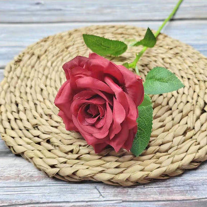 M03 DIAMOND ROSE Diameter 9cm  Bunga Mawar Artificial Palsu