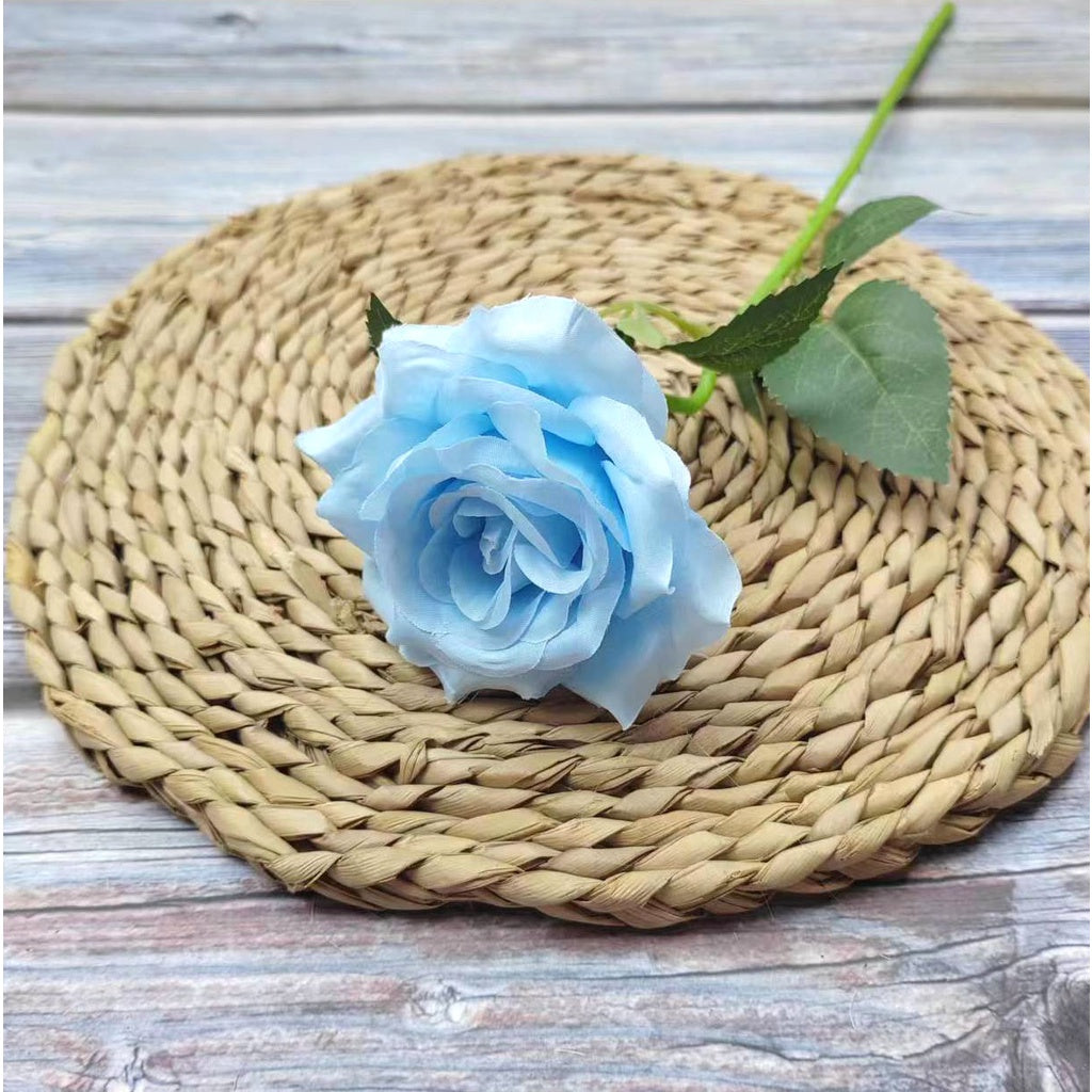 M03 DIAMOND ROSE Diameter 9cm  Bunga Mawar Artificial Palsu