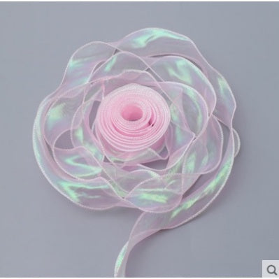 PTA5 HOLOGRAM Pita Korea / Pita Colorful / Pita Kado Bunga Cantik Glossy Warna Warni No Cangkang
