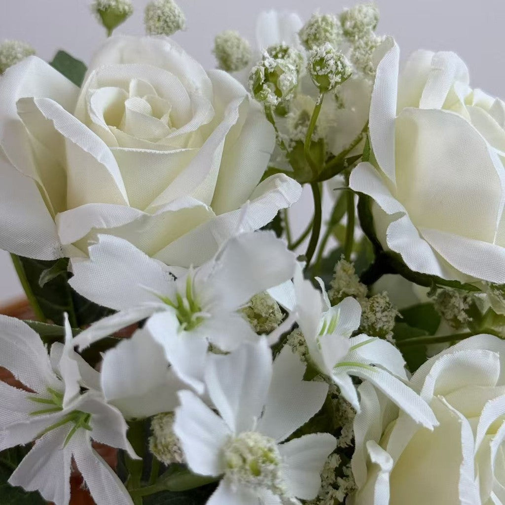 Bouquet bunga BKT 1018 AILUN 7Cbg Bunga Mawar Artifisial Dekorasi Hiasan Seserahan Buket Palsu