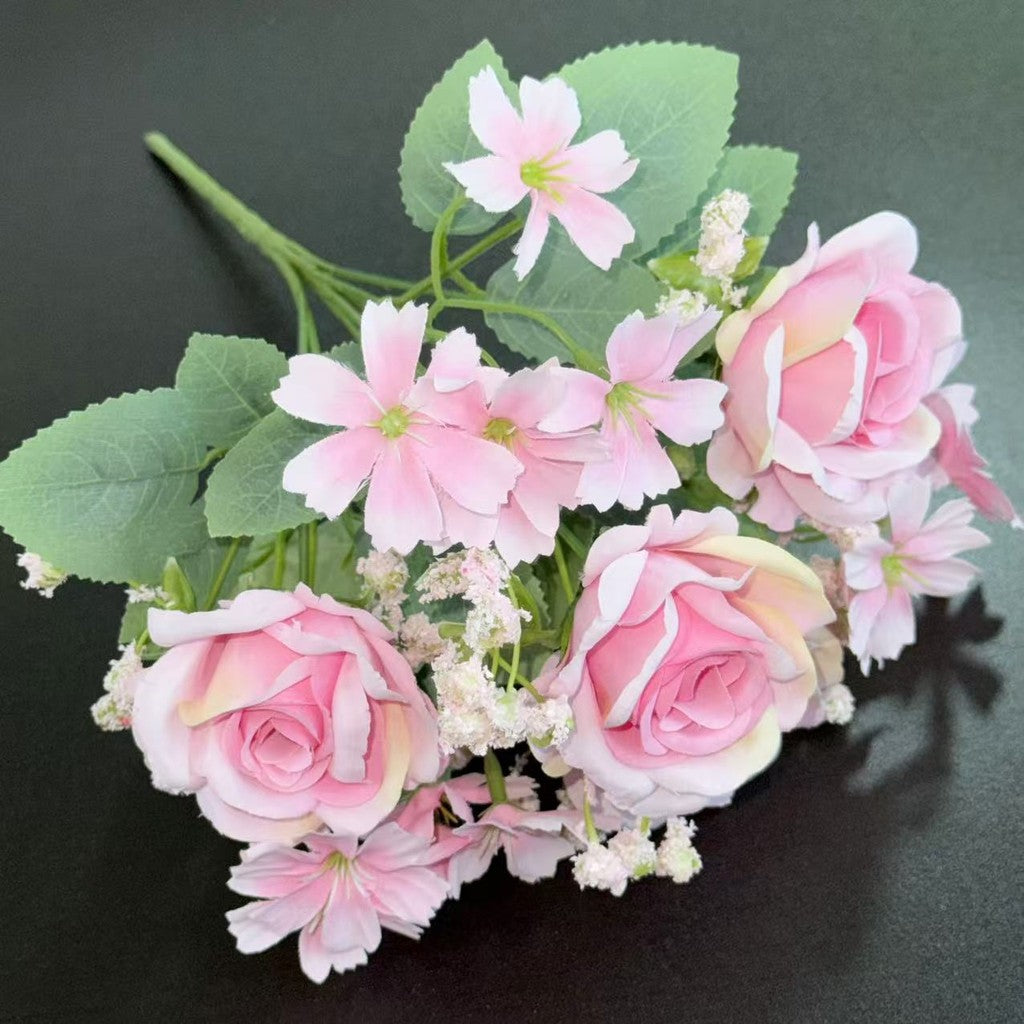 Bouquet bunga BKT 1018 AILUN 7Cbg Bunga Mawar Artifisial Dekorasi Hiasan Seserahan Buket Palsu