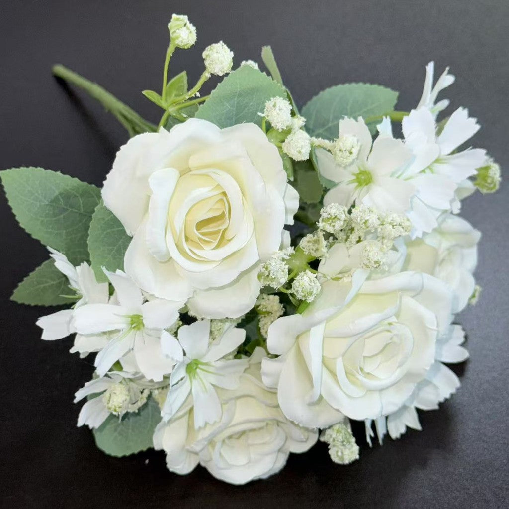 Bouquet bunga BKT 1018 AILUN 7Cbg Bunga Mawar Artifisial Dekorasi Hiasan Seserahan Buket Palsu