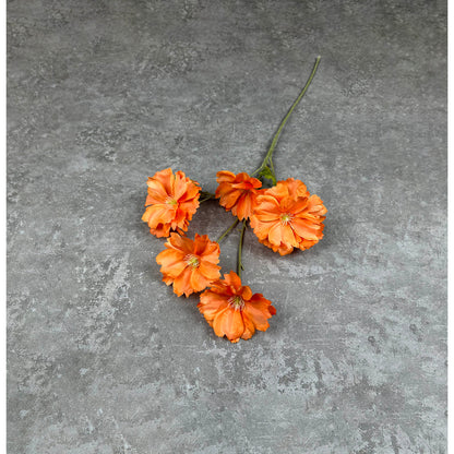 C88 FEAT (x5) Bunga Orchid Kain Sutra 65CM ARTIFICIAL BUNGA DEKORASI HIAS RUANGAN RUMAH KANTOR STUDIO