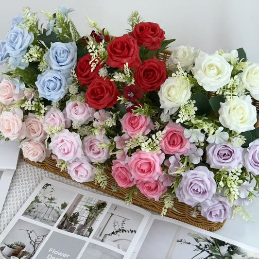 Bouquet bunga BKT 1016 FEN 7Cbg Bunga Mawar Artifisial Dekorasi Hiasan Seserahan Buket Palsu