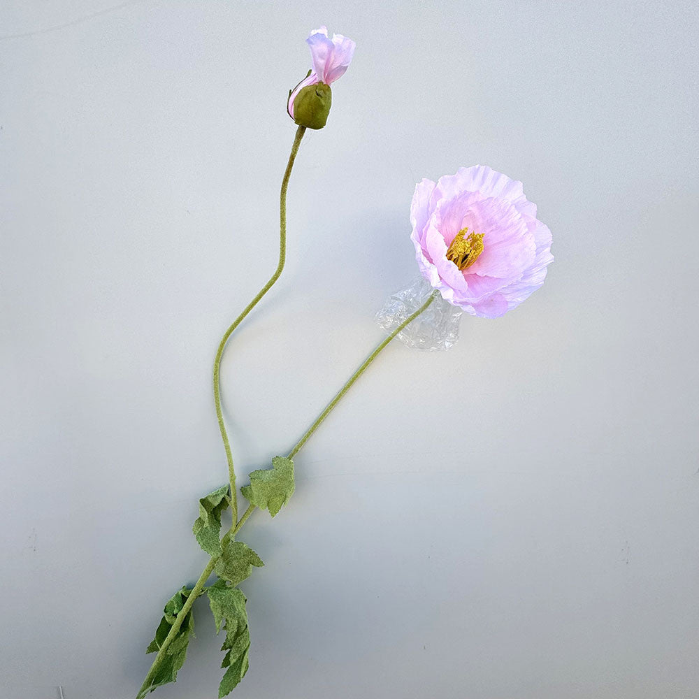 C22 BIGPOPP BUNGA POPPY 105CM ARTIFICIAL BUAH DEKORASI HIAS RUANGAN RUMAH KANTOR STUDIO