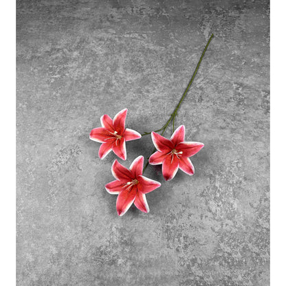 C87 HETTY (x3) Bunga Lily Flower tape 65CM ARTIFICIAL BUNGA DEKORASI HIAS RUANGAN RUMAH KANTOR STUDIO