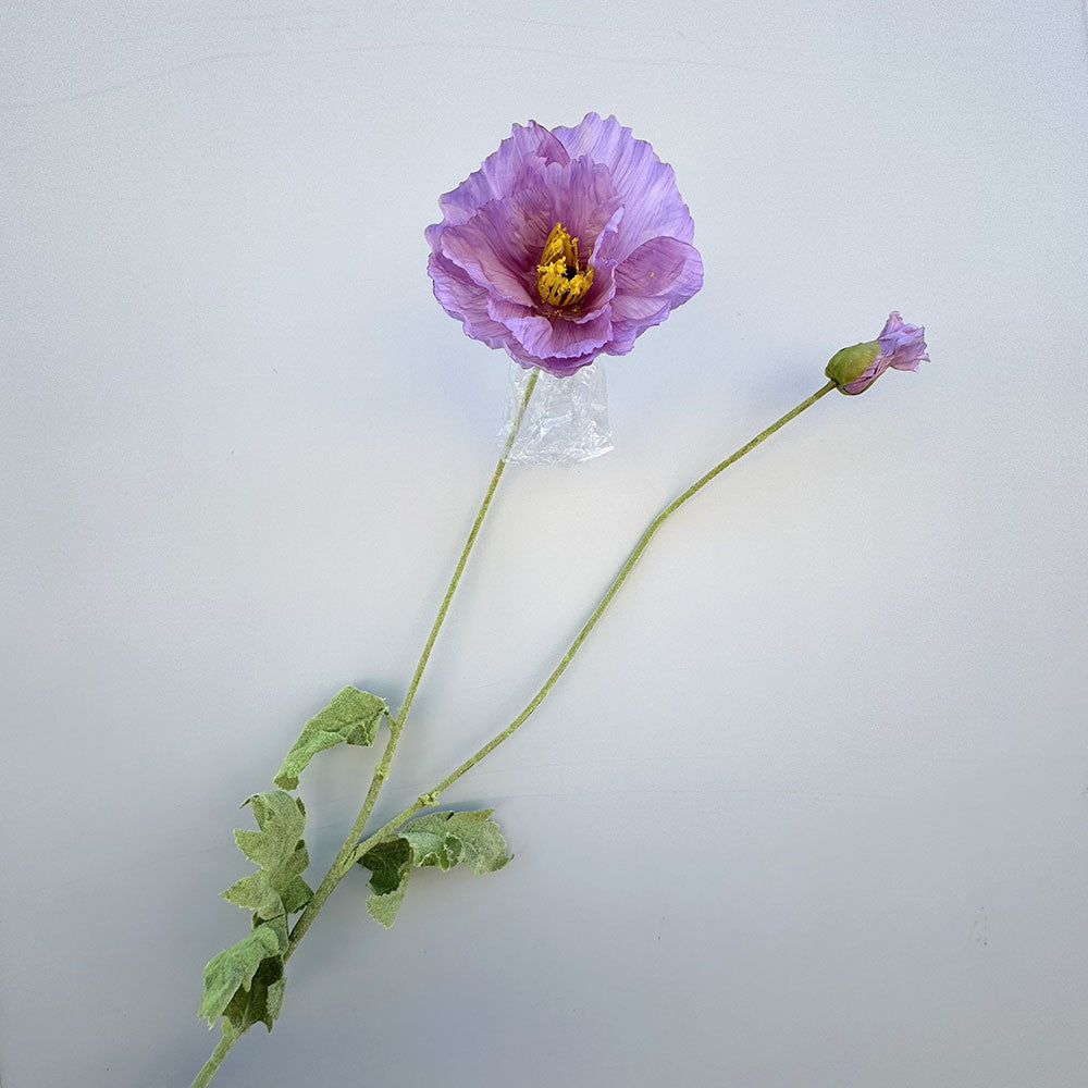 C22 BIGPOPP BUNGA POPPY 105CM ARTIFICIAL BUAH DEKORASI HIAS RUANGAN RUMAH KANTOR STUDIO