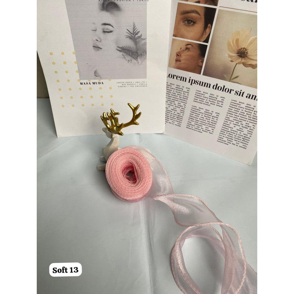 PTA9 SIMPLE Modern Pita Kado 4cm/Pita Dekorasi Buket