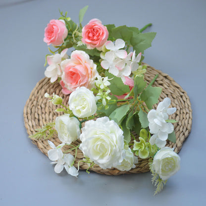Bouquet bunga P124 PEONGEA Peony Artifisial Dekorasi Hiasan Seserahan Buket Palsu
