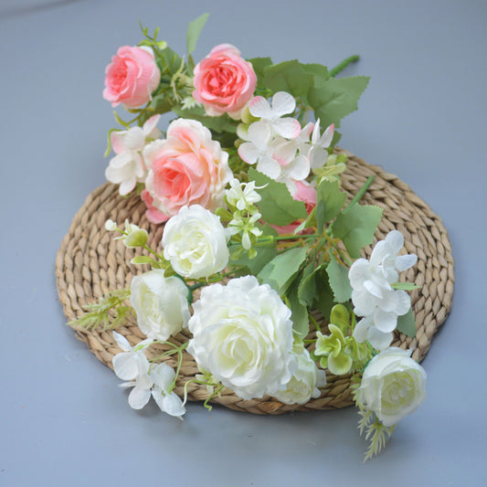 Bouquet bunga P124 PEONGEA Peony Artifisial Dekorasi Hiasan Seserahan Buket Palsu