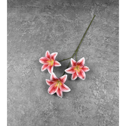 C87 HETTY (x3) Bunga Lily Flower tape 65CM ARTIFICIAL BUNGA DEKORASI HIAS RUANGAN RUMAH KANTOR STUDIO