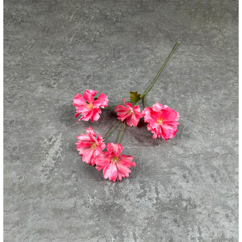 C88 FEAT (x5) Bunga Orchid Kain Sutra 65CM ARTIFICIAL BUNGA DEKORASI HIAS RUANGAN RUMAH KANTOR STUDIO
