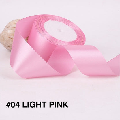 PTA8 SATIN Pita Satin Roll Motif  Setangan Satin dan Transparan Modern Pita Kado 4cm/Pita Dekorasi Buket